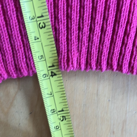 NEW Zara crochet knit crop top cotton pink Medium M - Picture 5 of 10